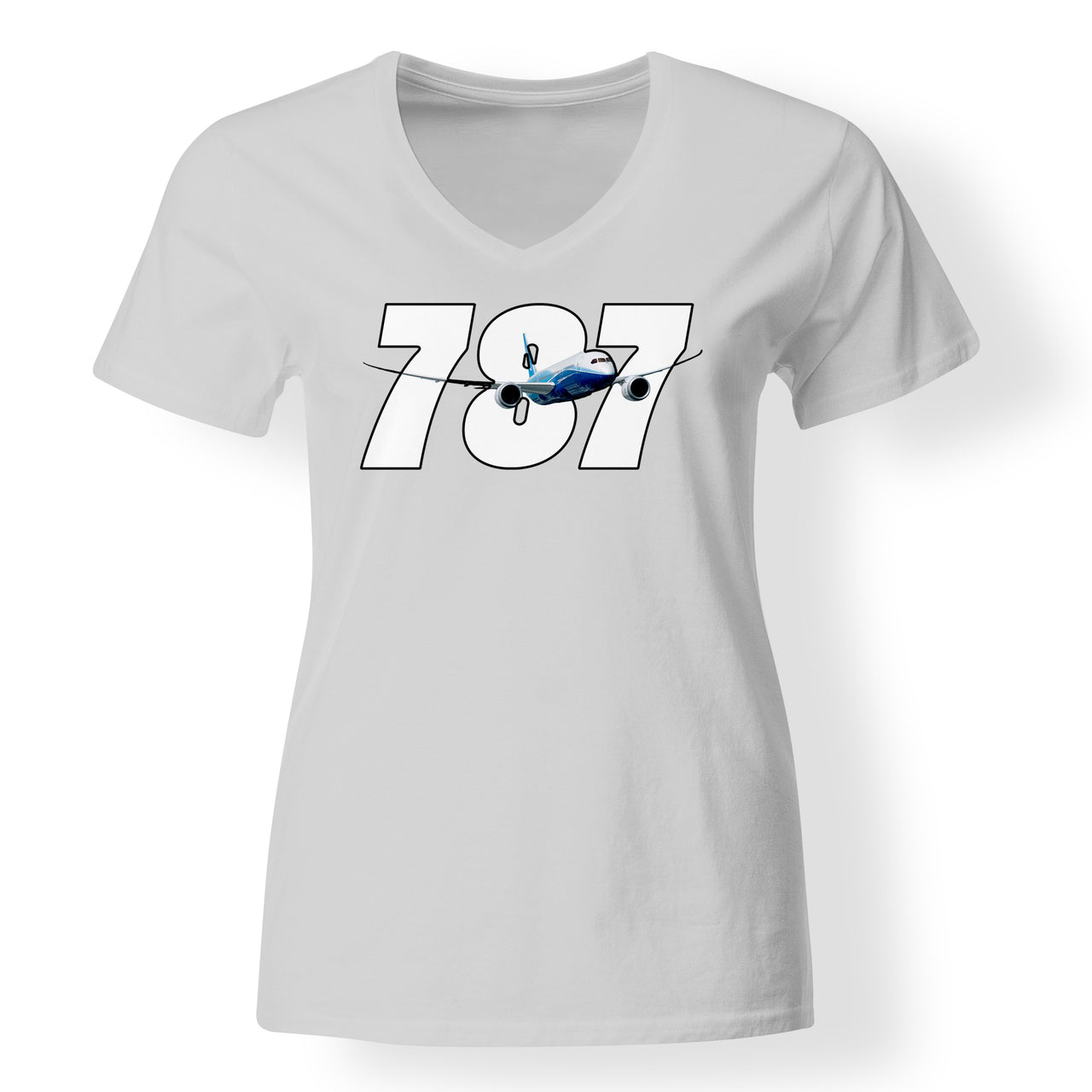 Super Boeing 787 Designed V-Neck T-Shirts