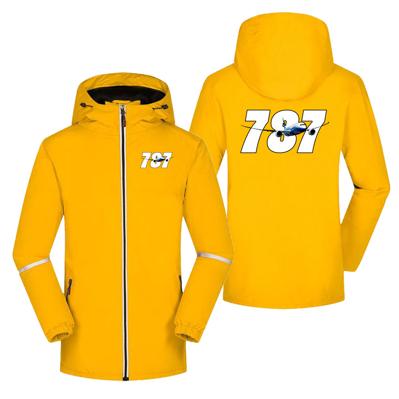 Super Boeing 787 Designed Rain Coats & Jackets