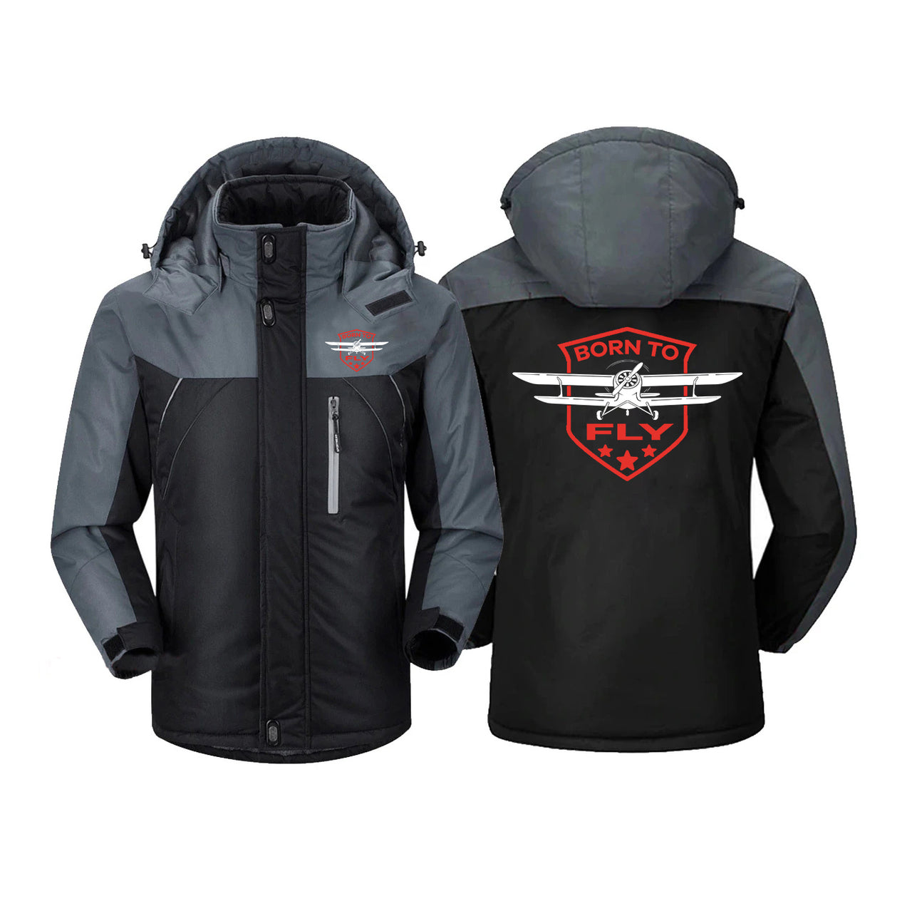 Super Born To Fly Designed Thick Winter Jackets