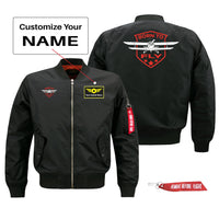 Thumbnail for Super Born To Fly Designed Pilot Jackets (Customizable)