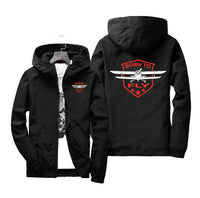 Thumbnail for Super Born To Fly Designed Windbreaker Jackets