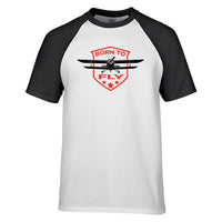 Thumbnail for Super Born To Fly Designed Raglan T-Shirts
