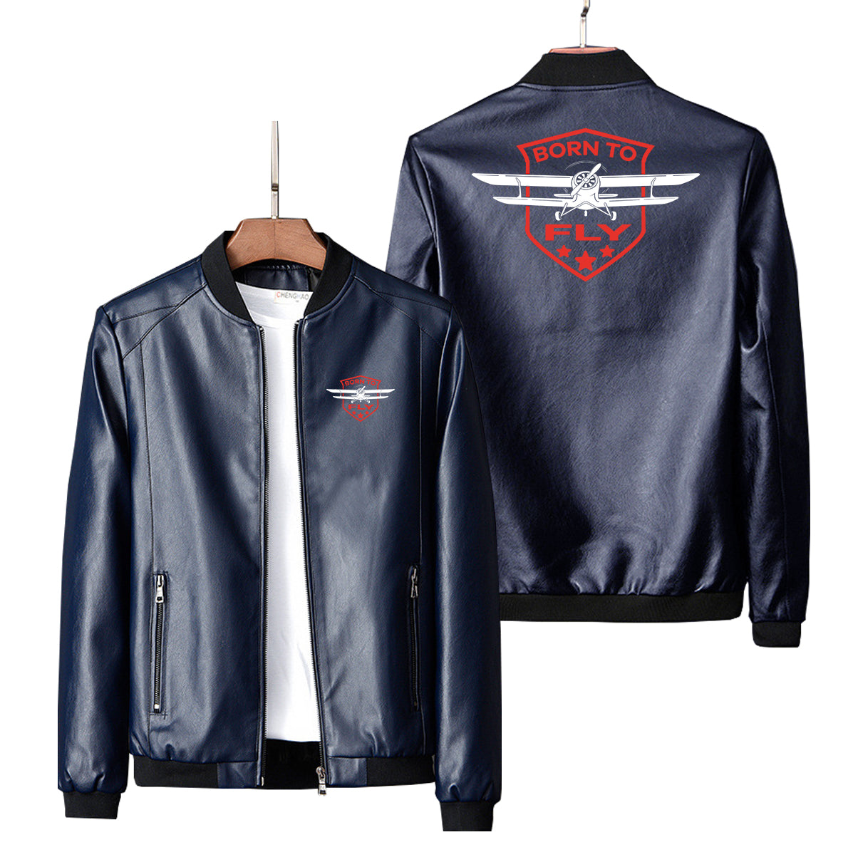 Super Born To Fly Designed PU Leather Jackets