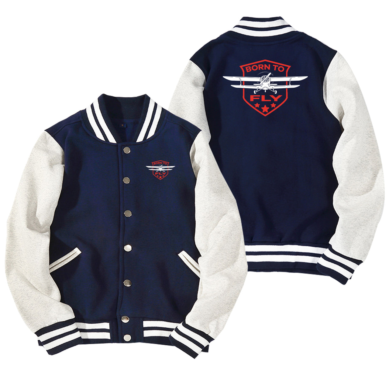 Super Born To Fly Designed Baseball Style Jackets