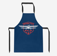 Thumbnail for Super Born To Fly Designed Kitchen Aprons