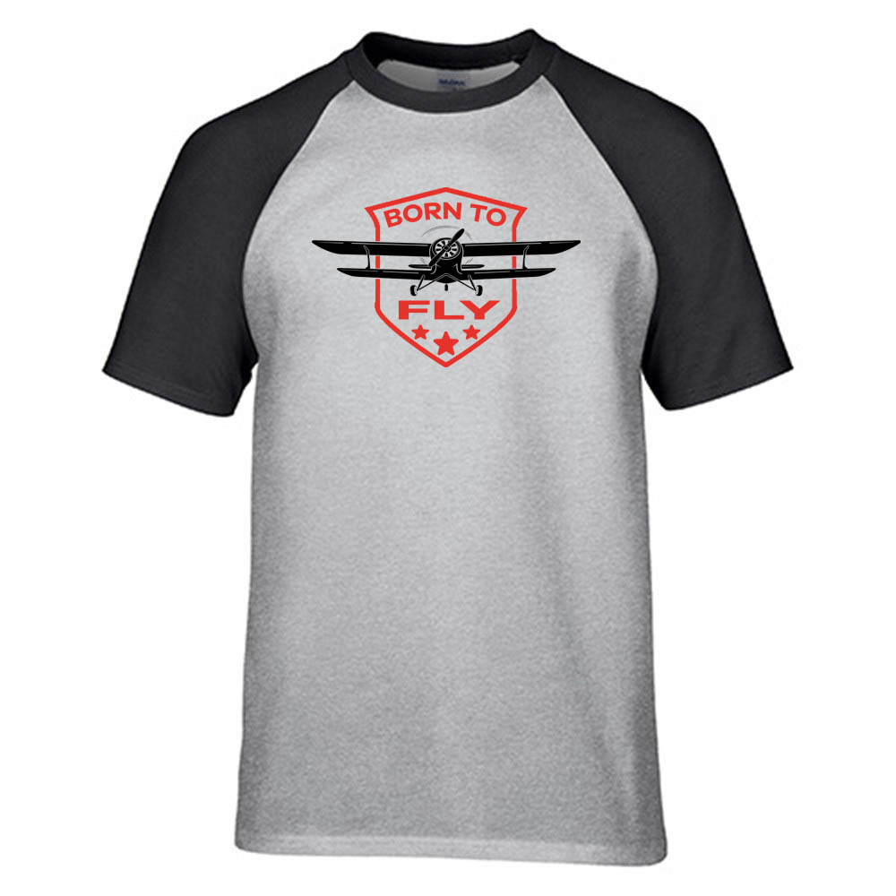 Super Born To Fly Designed Raglan T-Shirts