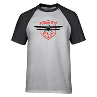 Thumbnail for Super Born To Fly Designed Raglan T-Shirts
