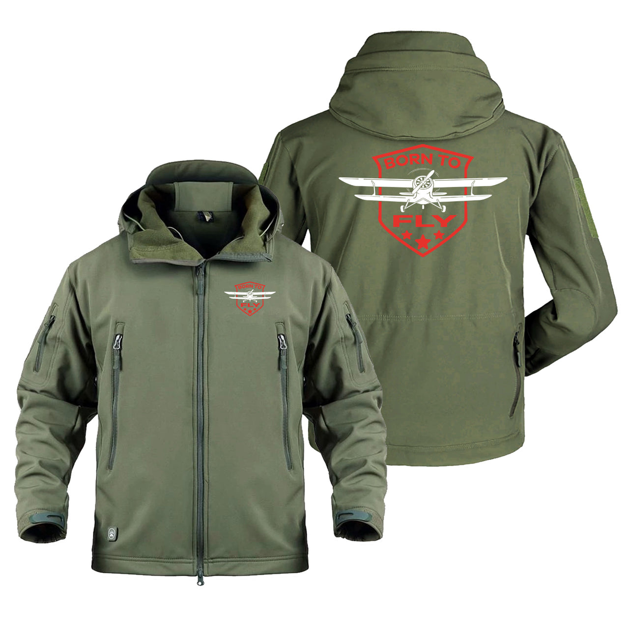 Super Born To Fly Designed Military Jackets (Customizable)