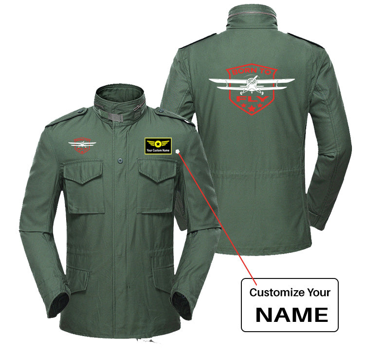 Super Born To Fly Designed Military Coats