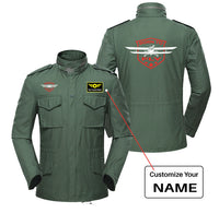 Thumbnail for Super Born To Fly Designed Military Coats