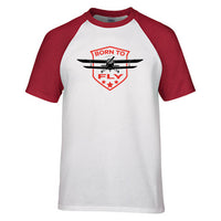 Thumbnail for Super Born To Fly Designed Raglan T-Shirts