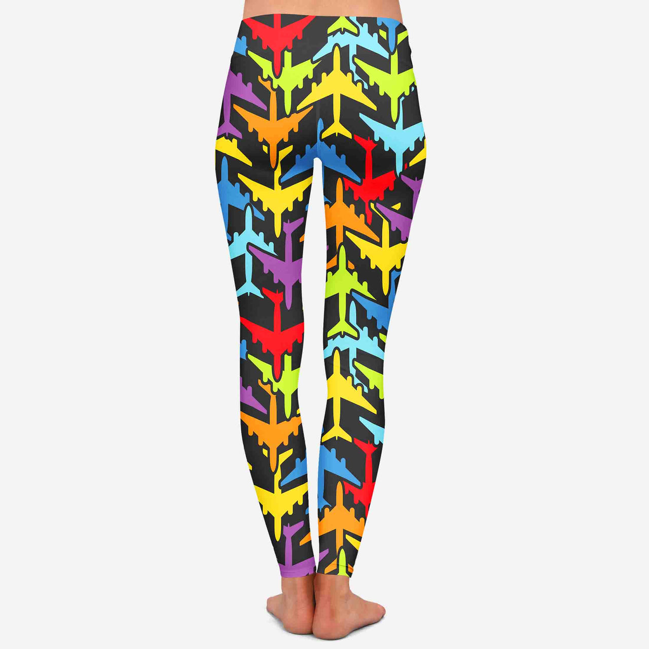 Super Colourful Airplanes Designed Women Leggins