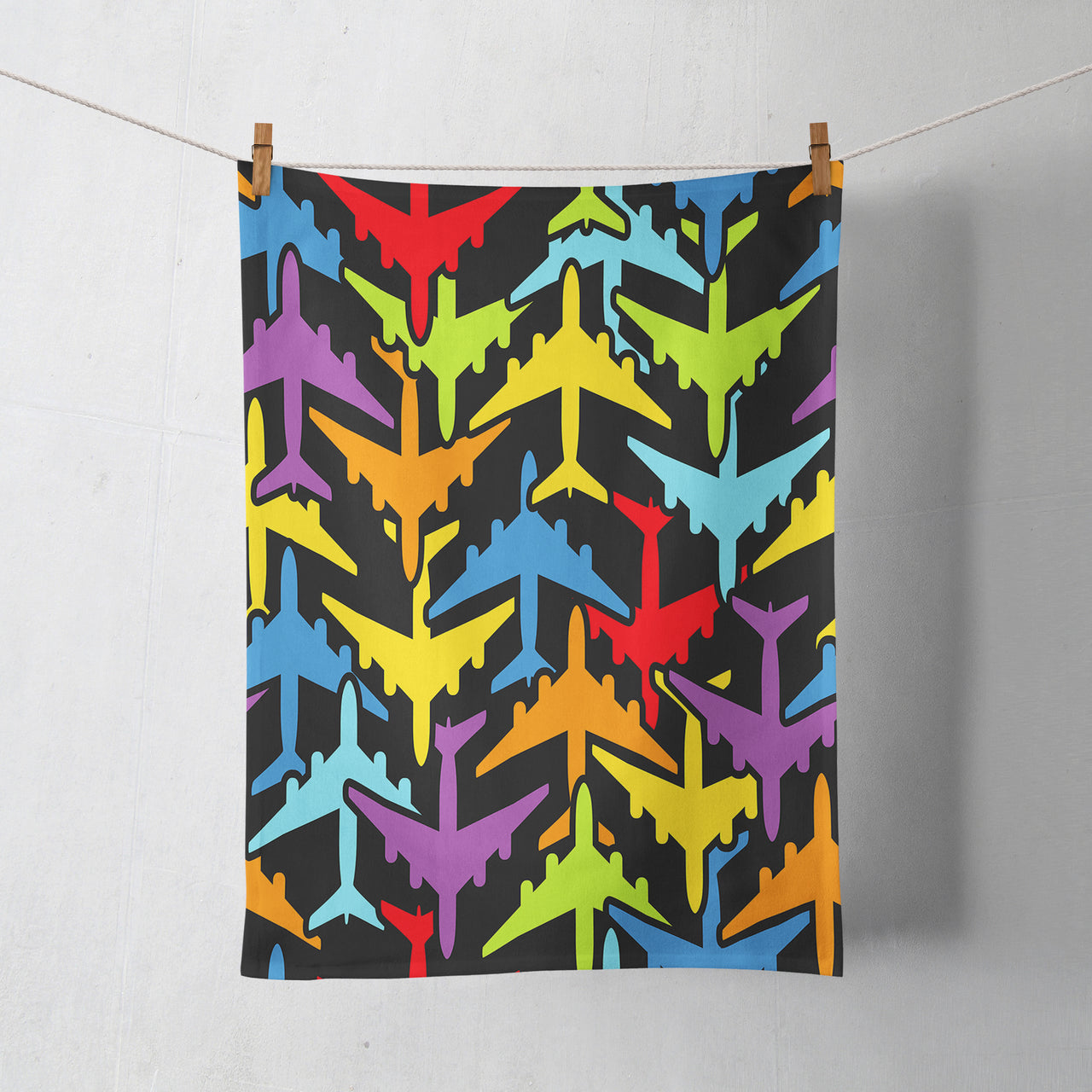 Super Colourful Airplanes Designed Towels