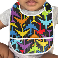 Thumbnail for Super Colourful Airplanes Designed Baby Bib
