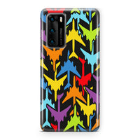 Thumbnail for Super Colourful Airplanes Designed Huawei Cases