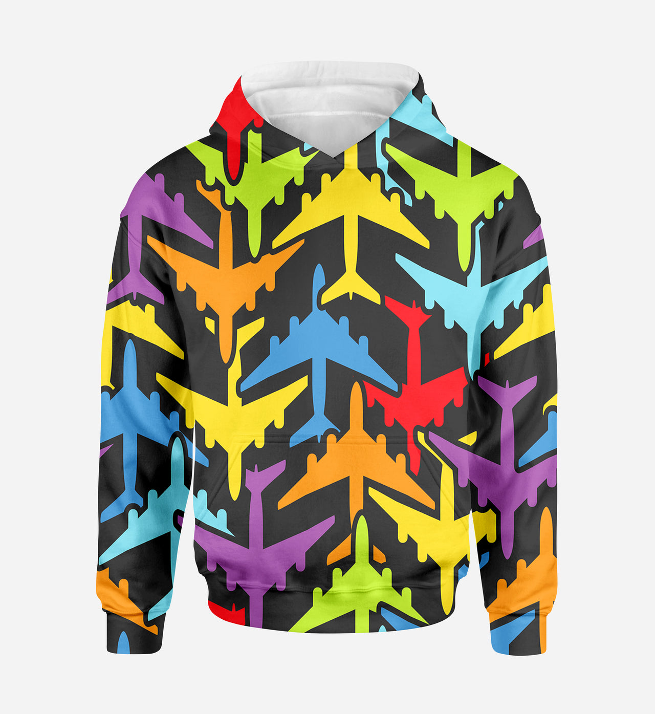 Super Colourful Airplanes Designed 3D Hoodies