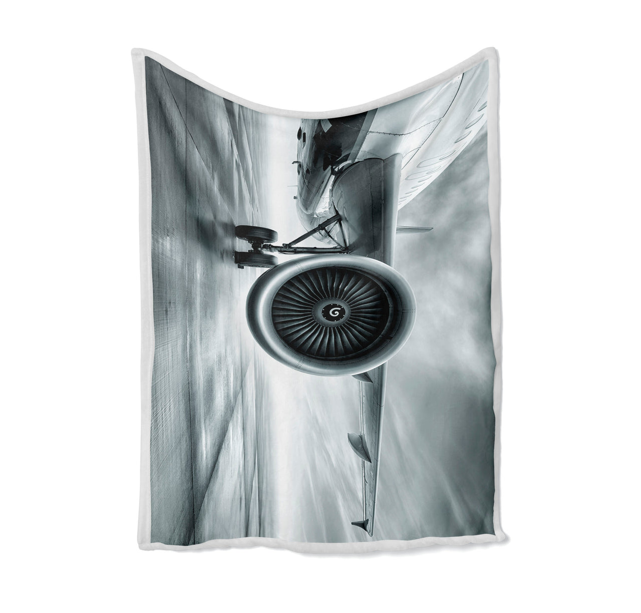 Super Cool Airliner Jet Engine Designed Bed Blankets & Covers