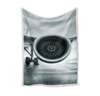 Thumbnail for Super Cool Airliner Jet Engine Designed Bed Blankets & Covers