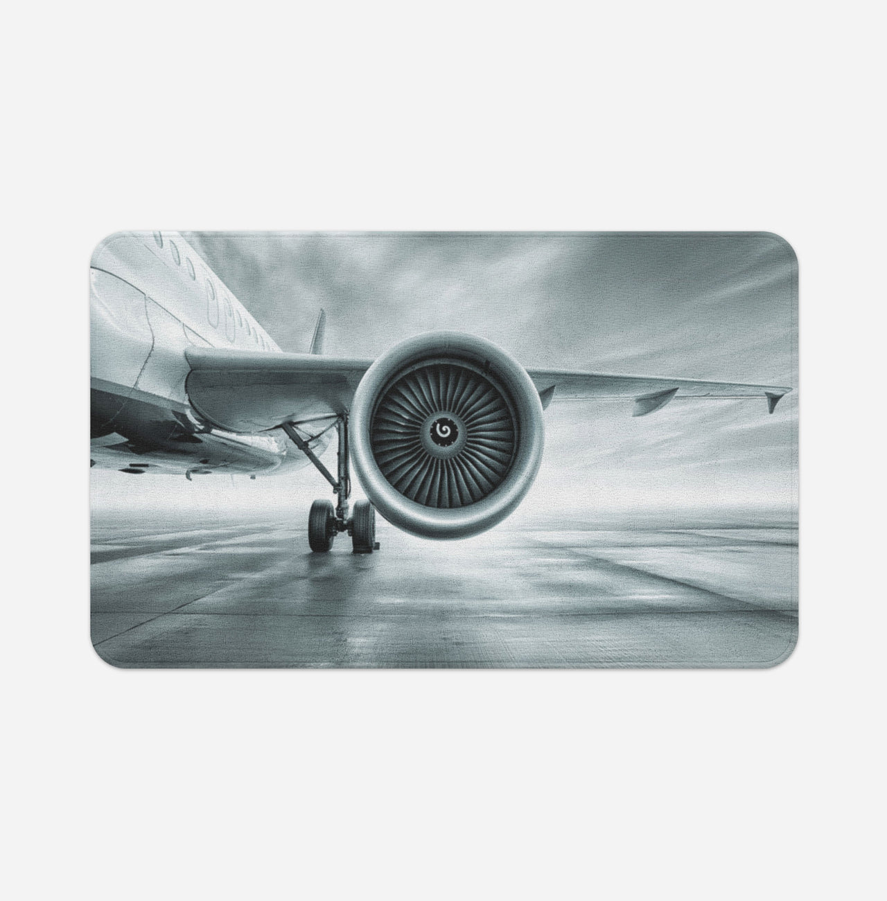 Super Cool Airliner Jet Engine Designed Bath Mats
