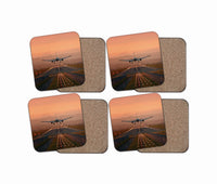 Thumbnail for Super Cool Landing During Sunset Designed Coasters