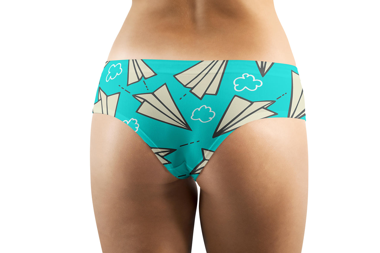 Super Cool Paper Airplanes Designed Women Panties & Shorts
