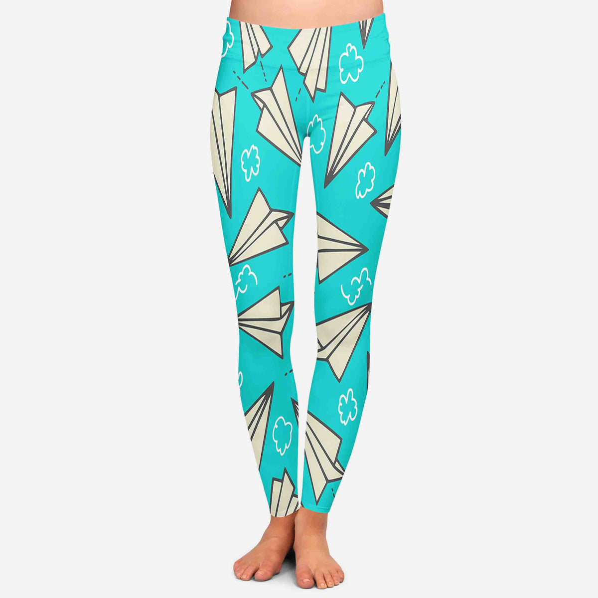 Super Cool Paper Airplanes Designed Women Leggins Aviation Shop