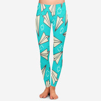 Thumbnail for Super Cool Paper Airplanes Designed Women Leggins
