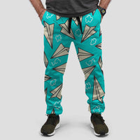 Thumbnail for Super Cool Paper Airplanes Designed Sweat Pants & Trousers