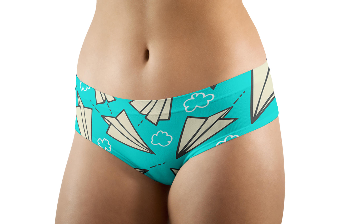 Super Cool Paper Airplanes Designed Women Panties & Shorts