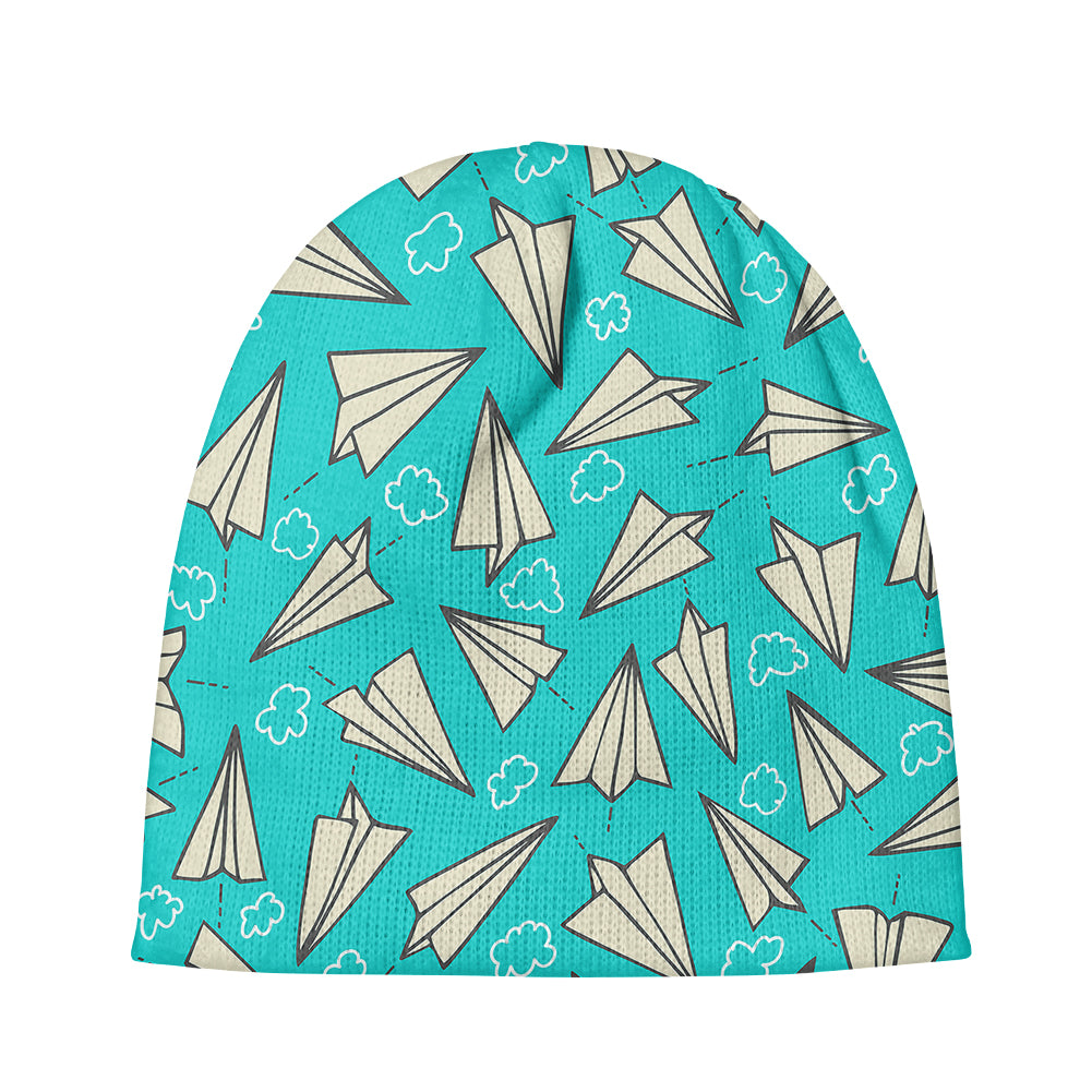 Super Cool Paper Airplanes Designed Knit 3D Beanies