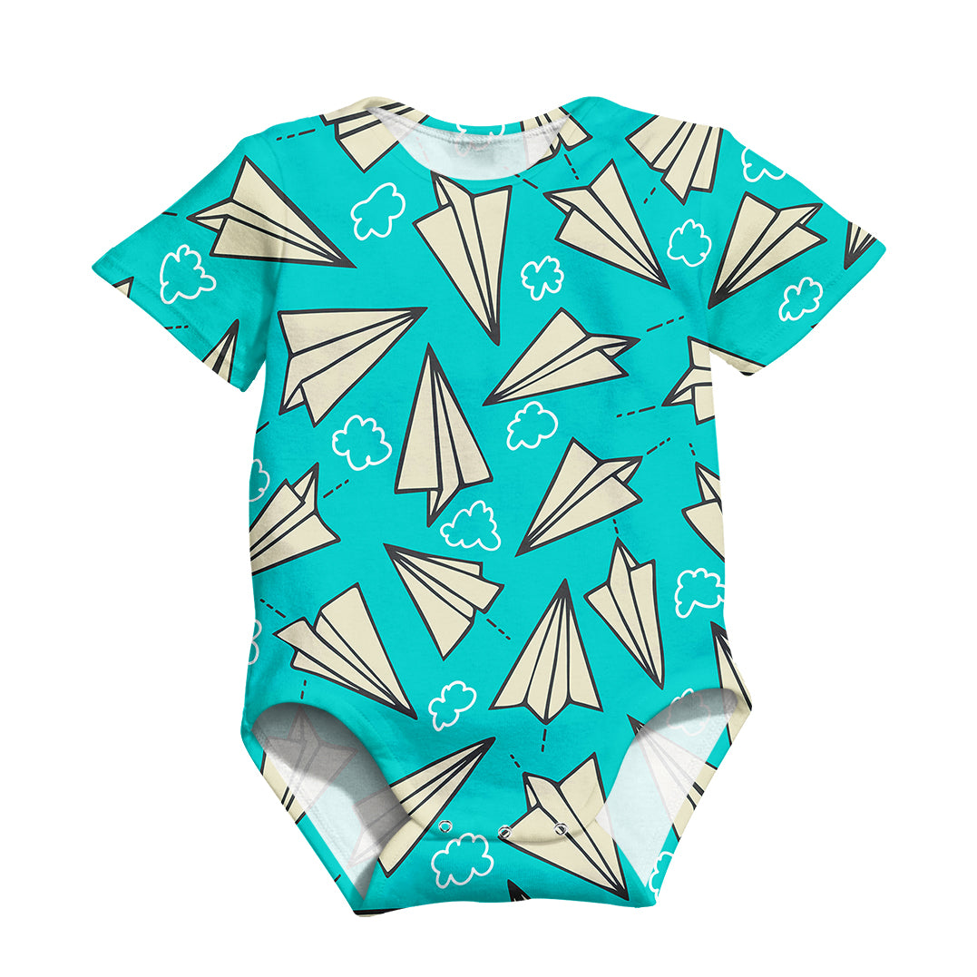 Super Cool Paper Airplanes Designed 3D Baby Bodysuits