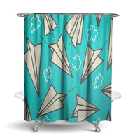 Thumbnail for Super Cool Paper Airplanes Designed Shower Curtains