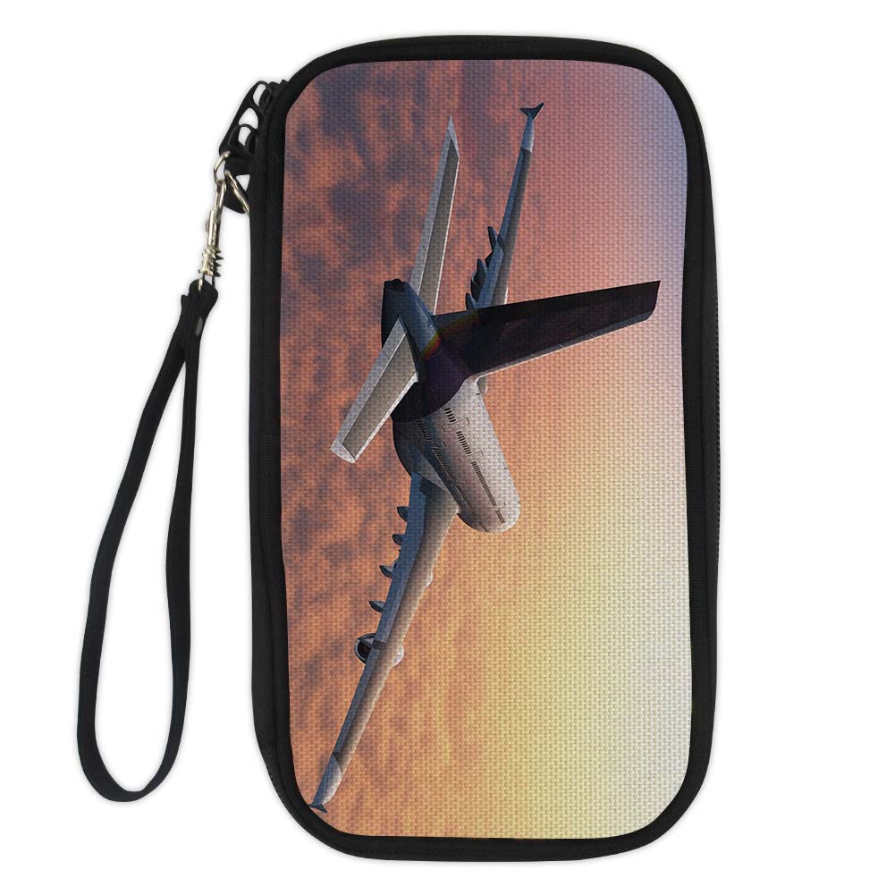 Super Cruising Airbus A380 over Clouds Designed Travel Cases & Wallets