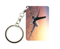 Thumbnail for Super Cruising Airbus A380 over Clouds Designed Key Chains