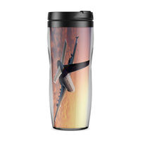Thumbnail for Super Cruising Airbus A380 over Clouds Designed Travel Mugs