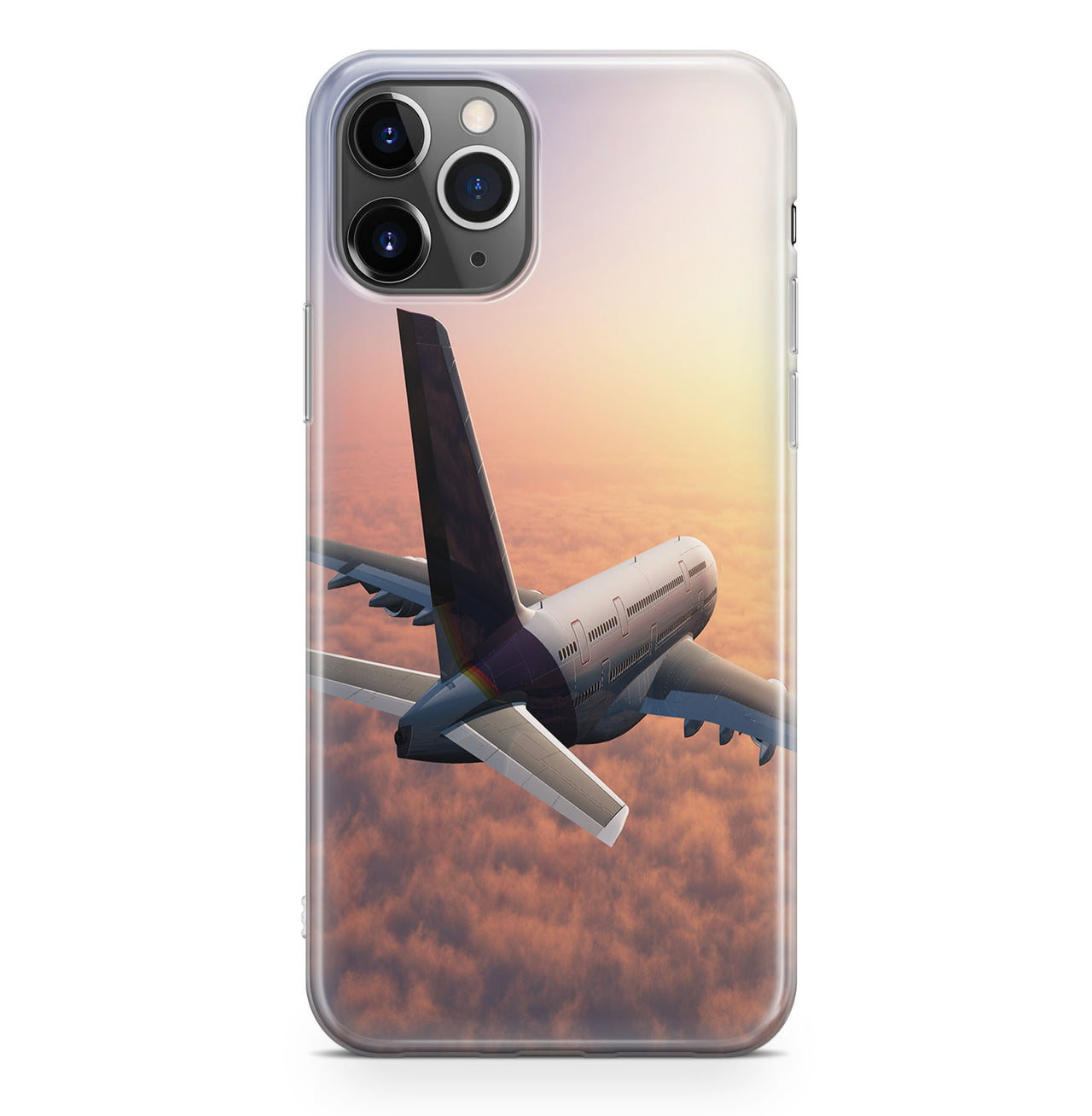 Super Cruising Airbus A380 over Clouds Designed iPhone Cases