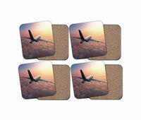 Thumbnail for Super Cruising Airbus A380 over Clouds Designed Coasters