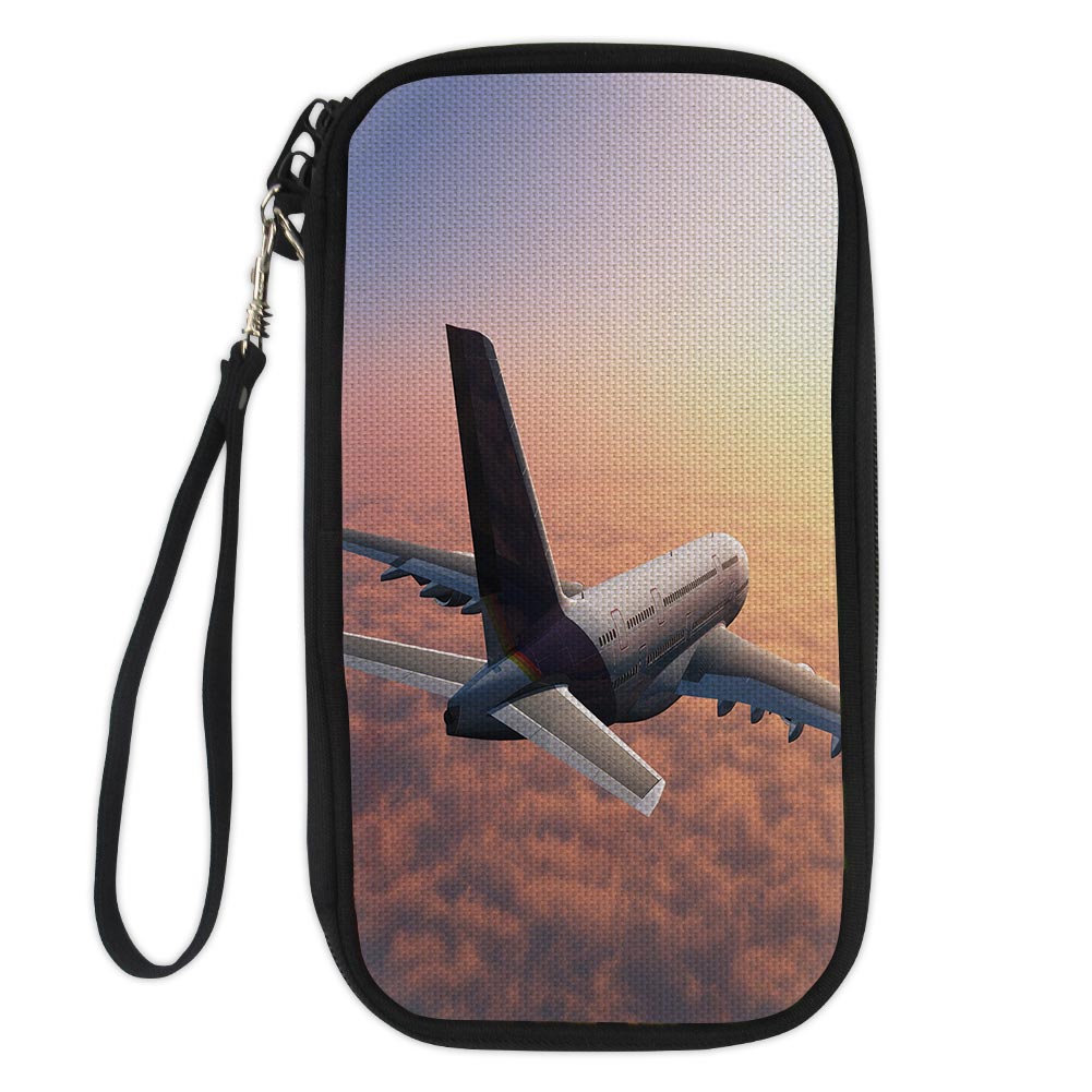 Super Cruising Airbus A380 over Clouds Designed Travel Cases & Wallets