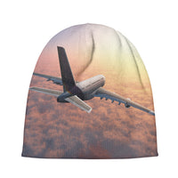 Thumbnail for Super Cruising Airbus A380 over Clouds Designed Knit 3D Beanies