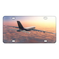 Thumbnail for Super Cruising Airbus A380 over Clouds Designed Metal (License) Plates