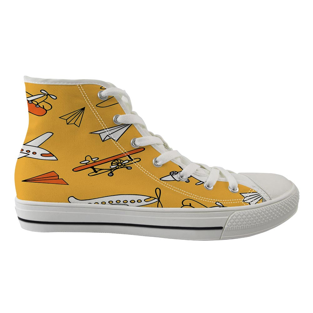 Super Drawings of Airplanes Canvas Shoes - view 2