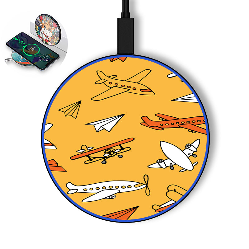 Super Drawings of Airplanes Designed Wireless Chargers