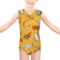 Thumbnail for Super Drawings of Airplanes Designed Kids Swimsuit