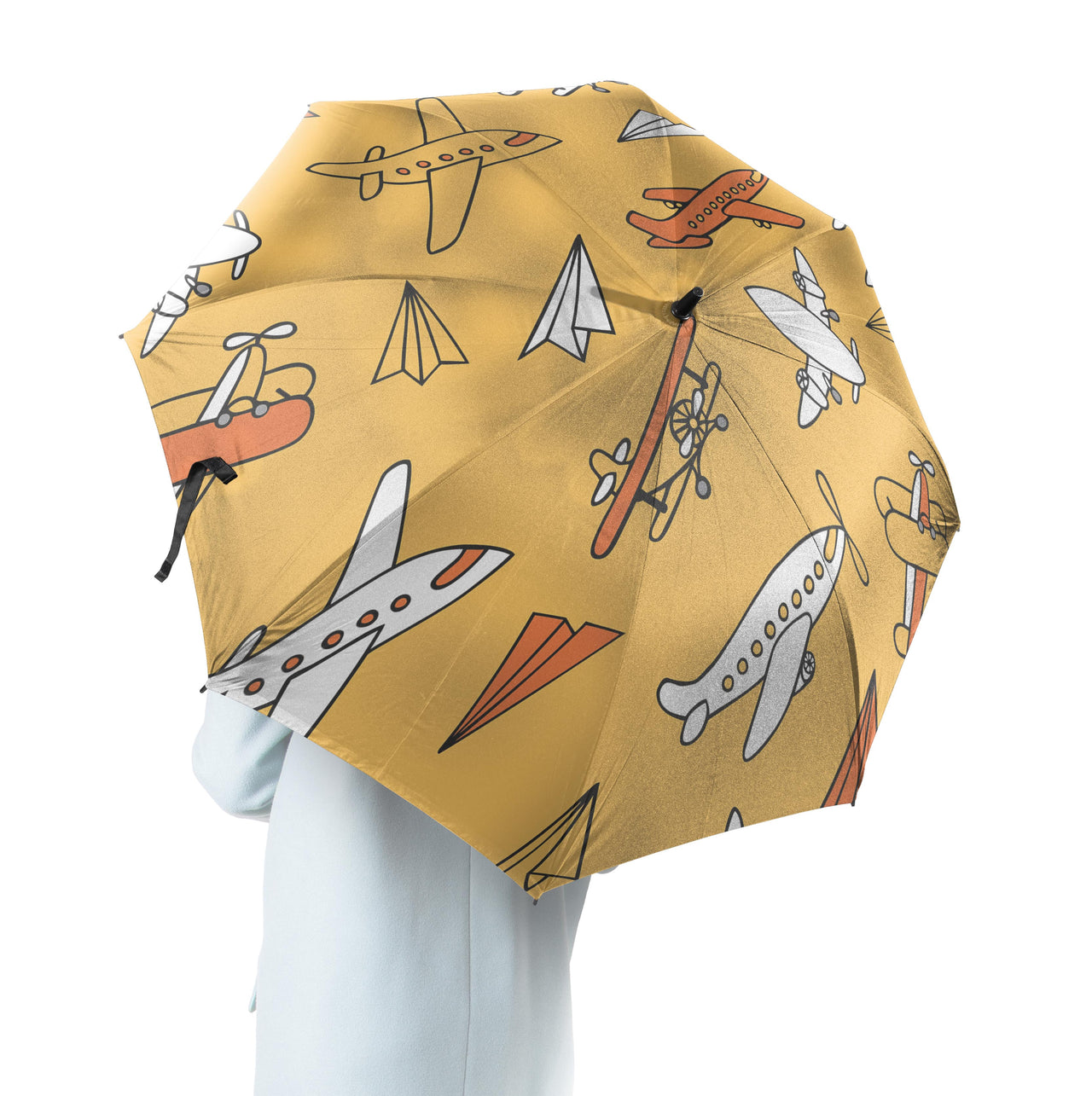 Super Drawings of Airplanes Designed Umbrella