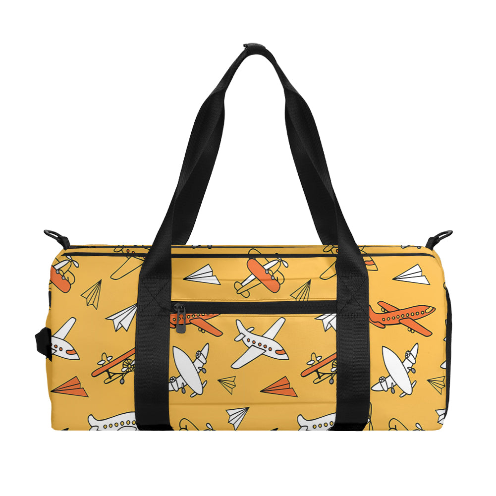 Super Drawings of Airplanes Designed Sports Bag