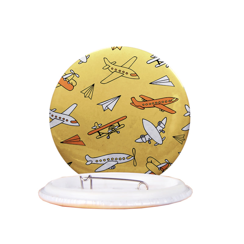 Super Drawings of Airplanes Designed Pins