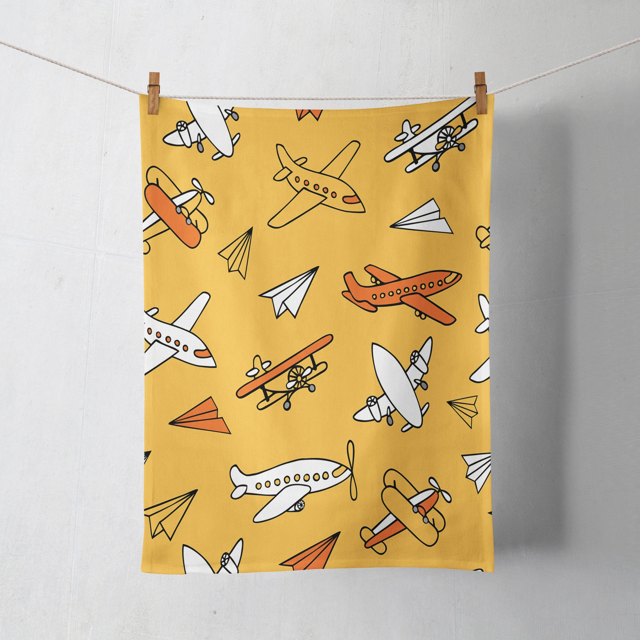 Super Drawings of Airplanes Designed Towels Aviation Shop