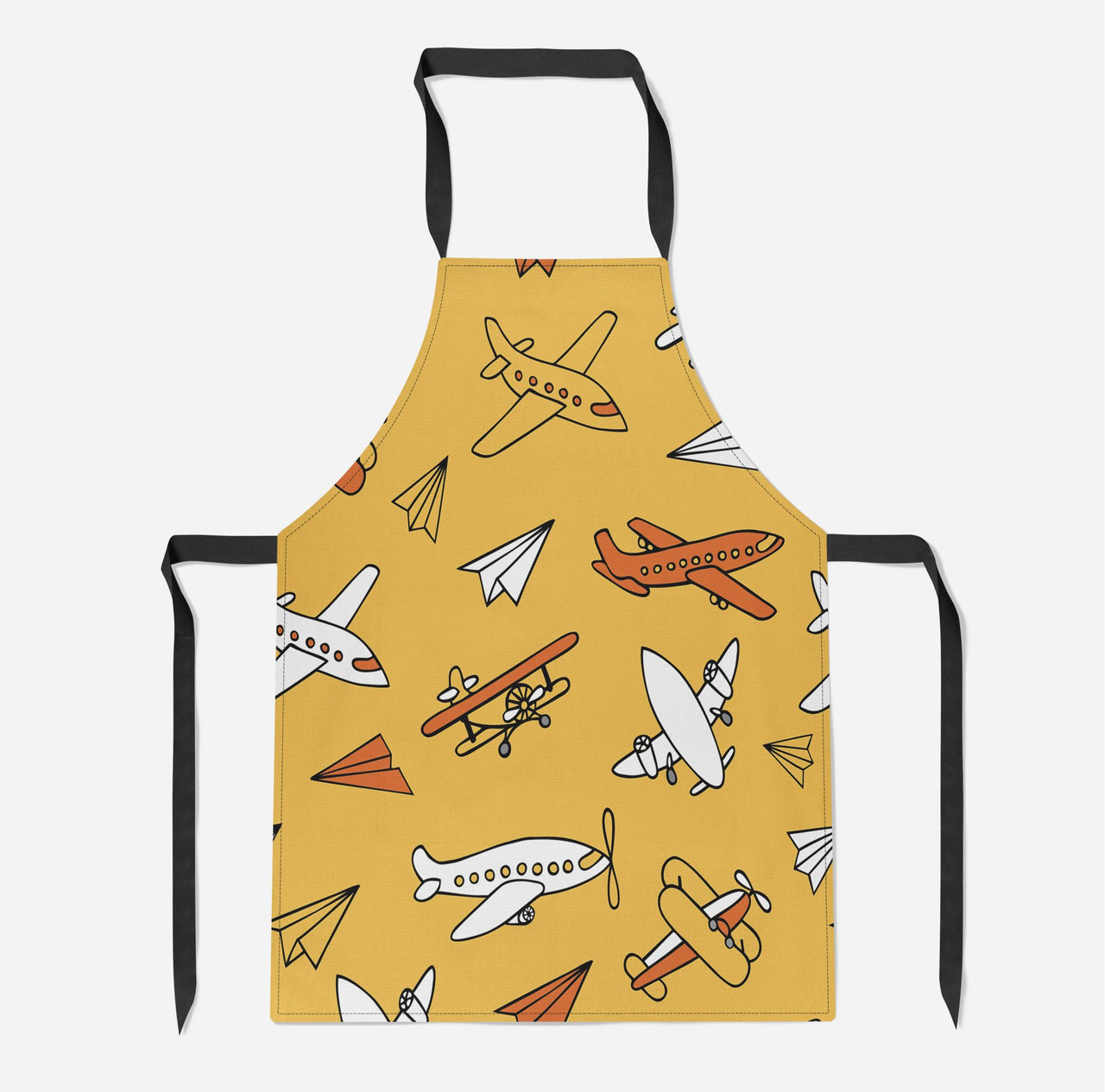Super Drawings of Airplanes Designed Kitchen Aprons