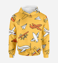 Thumbnail for Super Drawings of Airplanes Designed 3D Hoodies