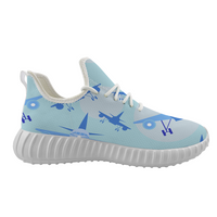 Thumbnail for Super Funny Airplanes Designed Sport Sneakers & Shoes (WOMEN)